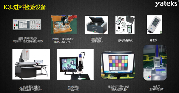 亞泰光電相關IQC進料檢驗設備齊全